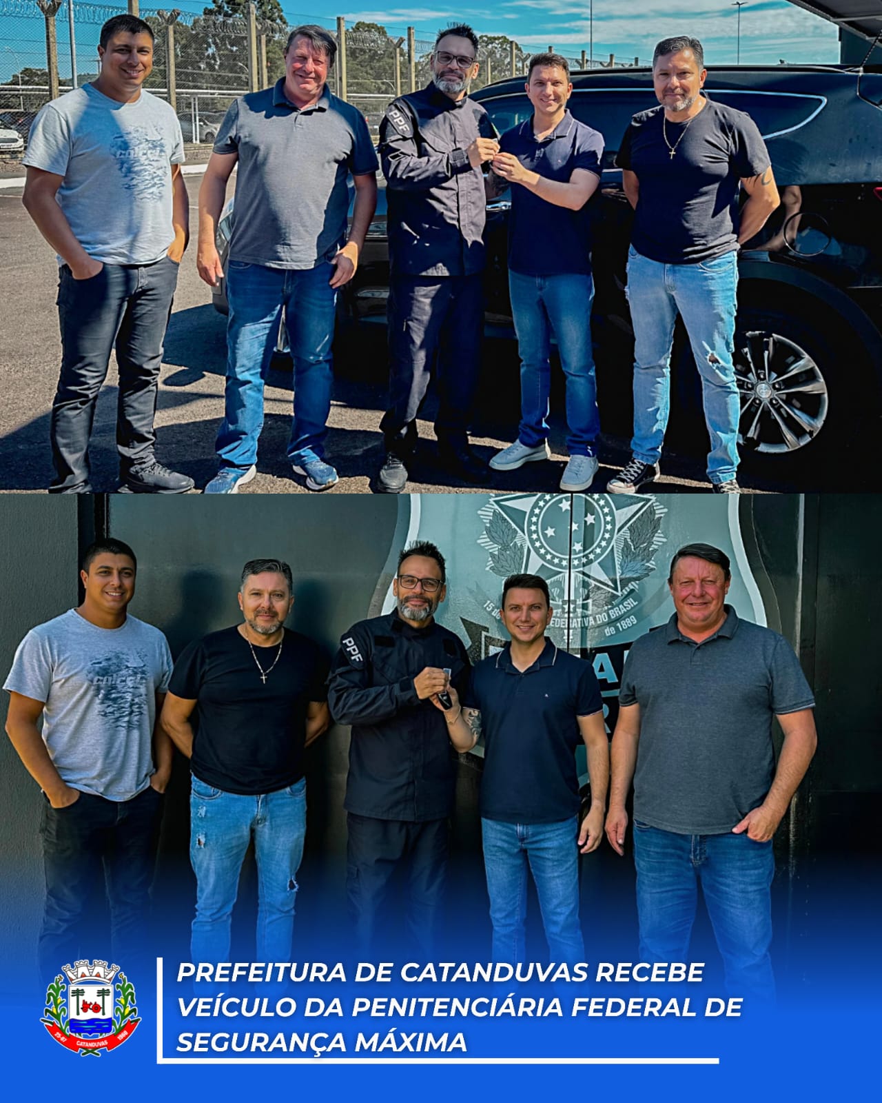 Prefeitura de Catanduvas recebe veículo da Penitenciária Federal de Segurança Máxima